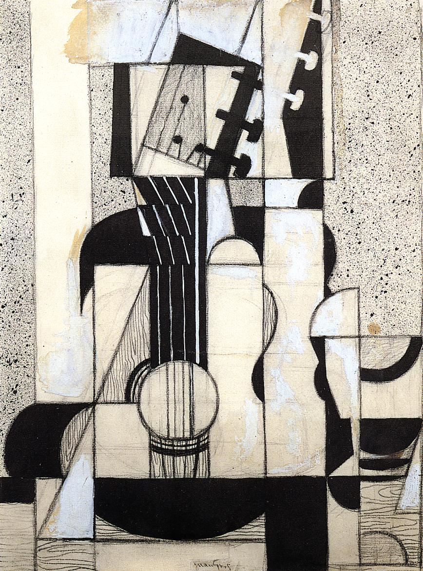 Still Life with Guitar (1912) - Juan Gris Tablo