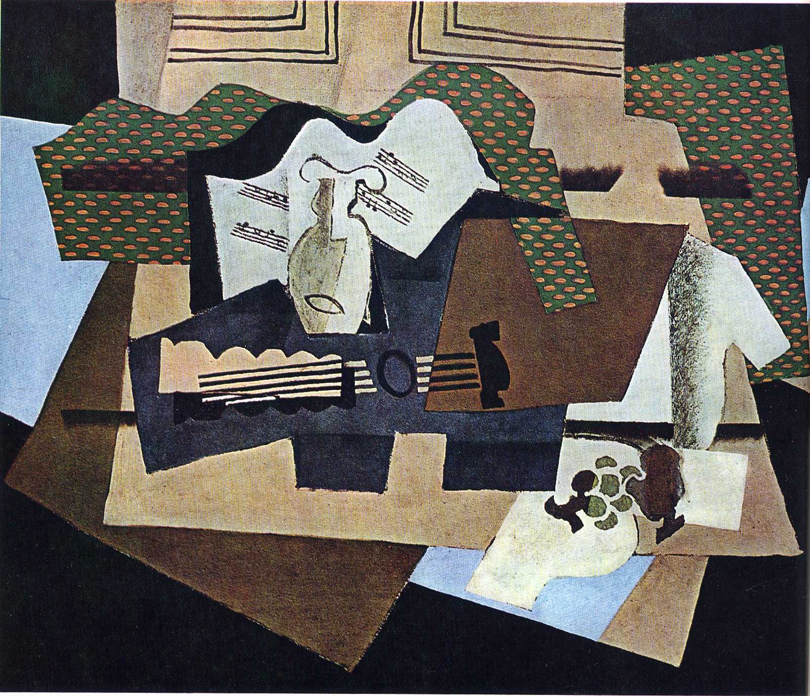 Still Life with Guitar (1919) - Georges Braque Tablo
