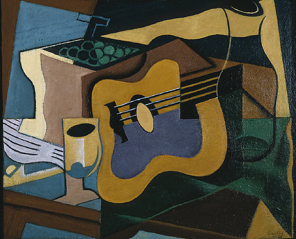 Still Life with Guitar (1920) - Juan Gris Tablo
