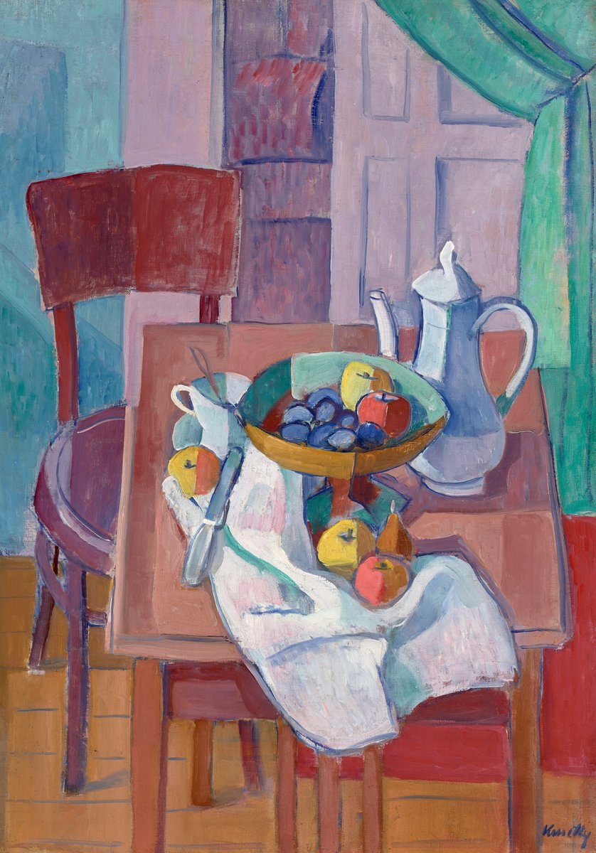 Still Life with Jug (1927) - Kmetty János Tablo