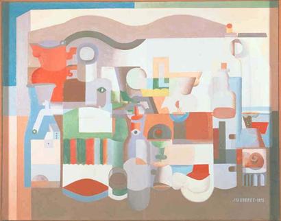 Still Life with Numerous Objects (1923) - Le Corbusier Tablo