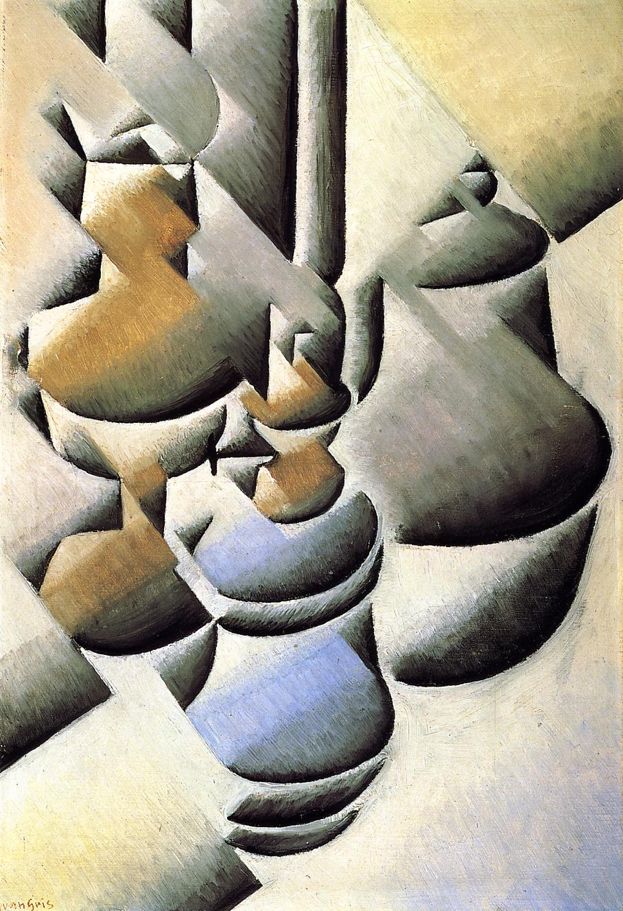 Still Life with Oil Lamp (1911) - Juan Gris Tablo