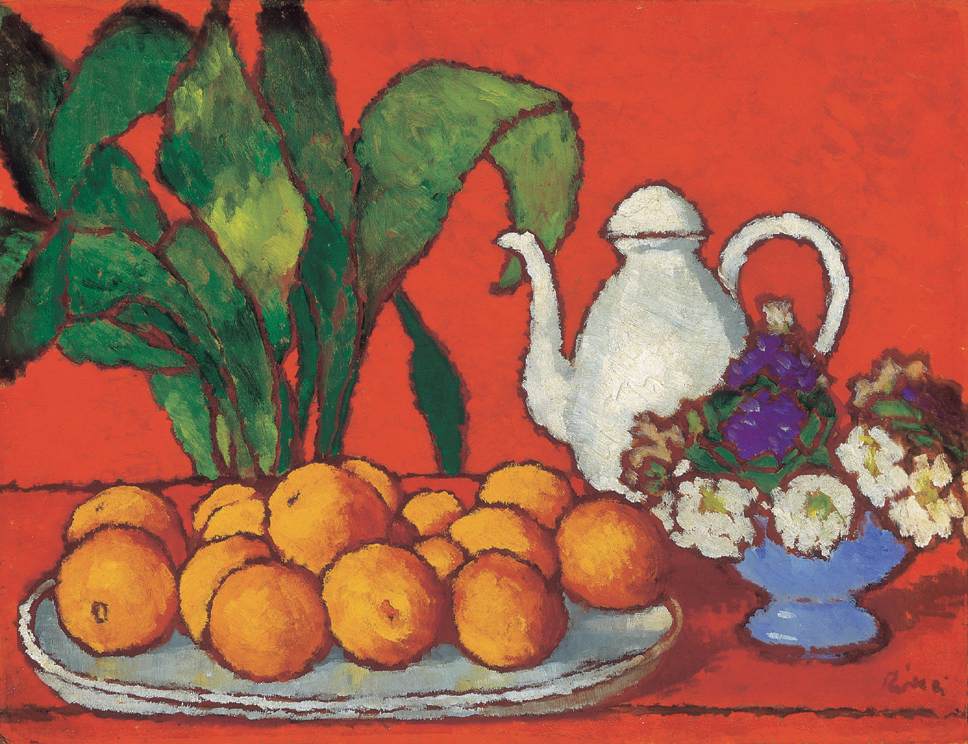 Still Life with Oranges - József Rippl-Rónai Tablo