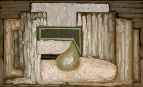 Still Life with Pear N°1 (1926) - Serge Charchoune Tablo