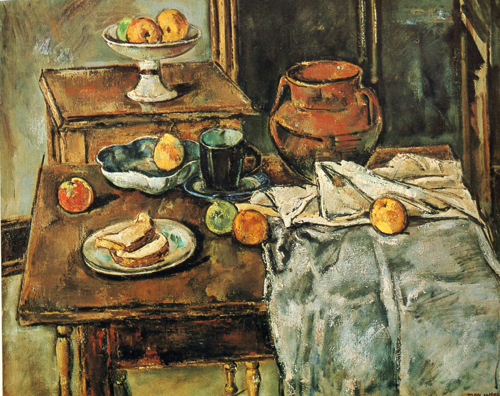 Still Life with Two Tables (1934) - Max Weber Tablo