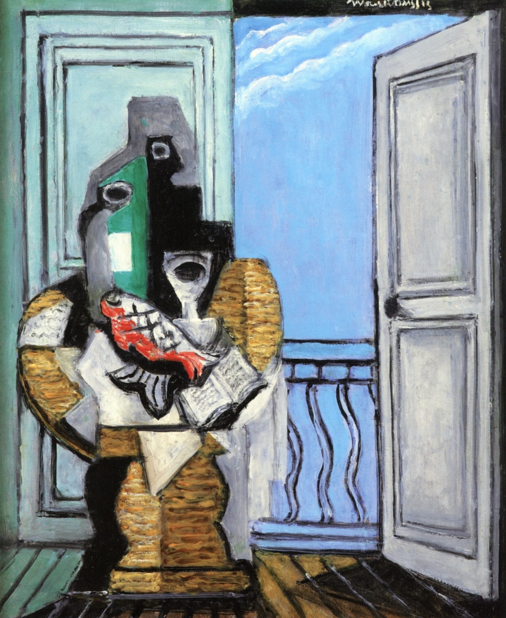 Still Life with Window - Louis Marcoussis Tablo