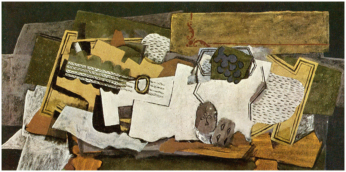 Still Life with a Guitar (1919) - Georges Braque Tablo
