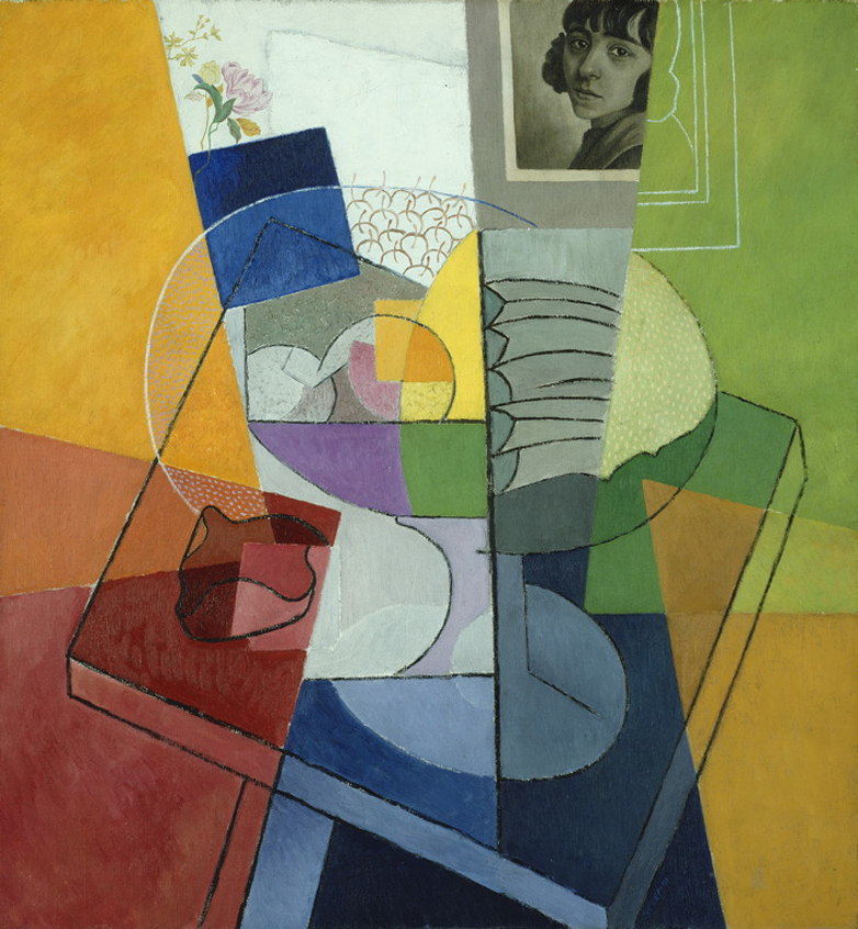 Still Life. Centrifugal Expansion of Colors. (1916) - Gino Severini Tablo