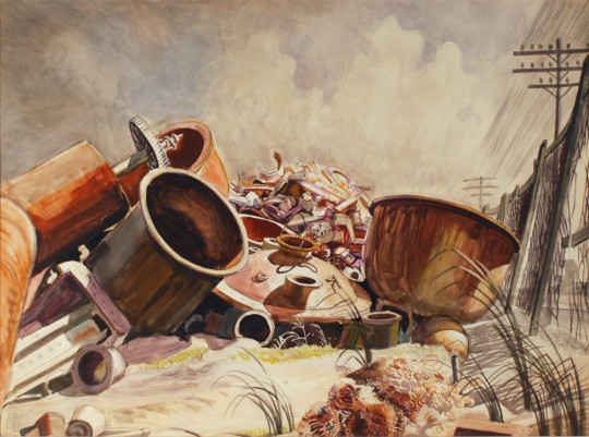 Still Life. Scrap Iron (1929) - Charles E. Burchfield Tablo