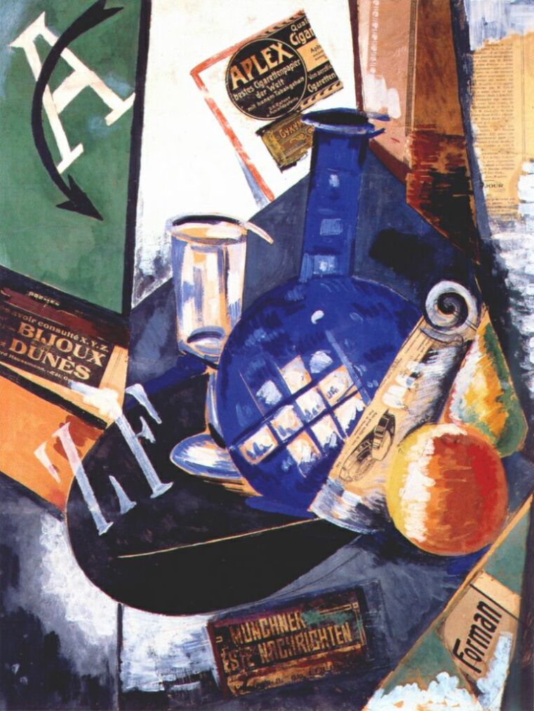 Still life (1913) - Aleksandra Ekster Tablo