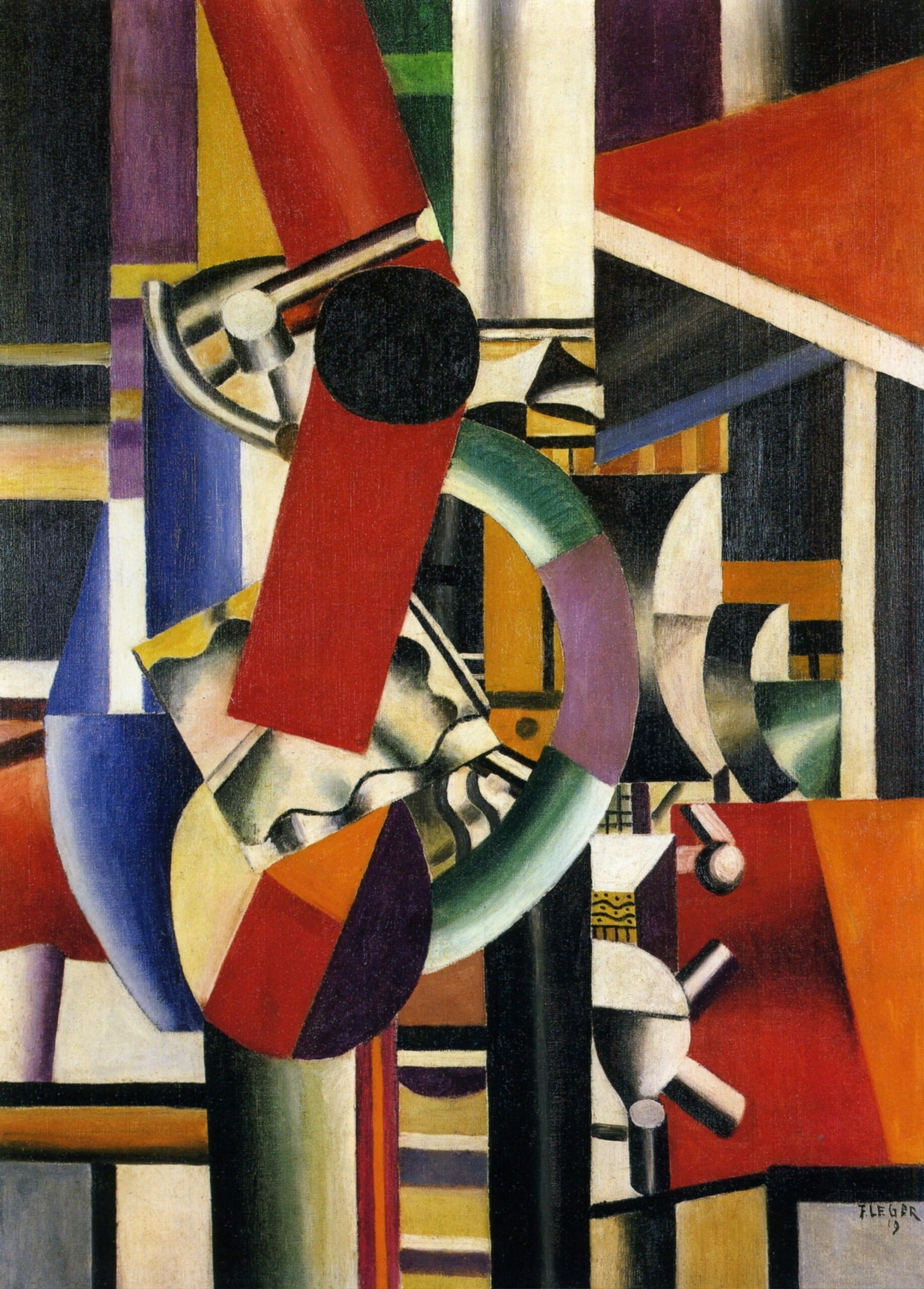 Still life (1919) - Fernand Léger Tablo
