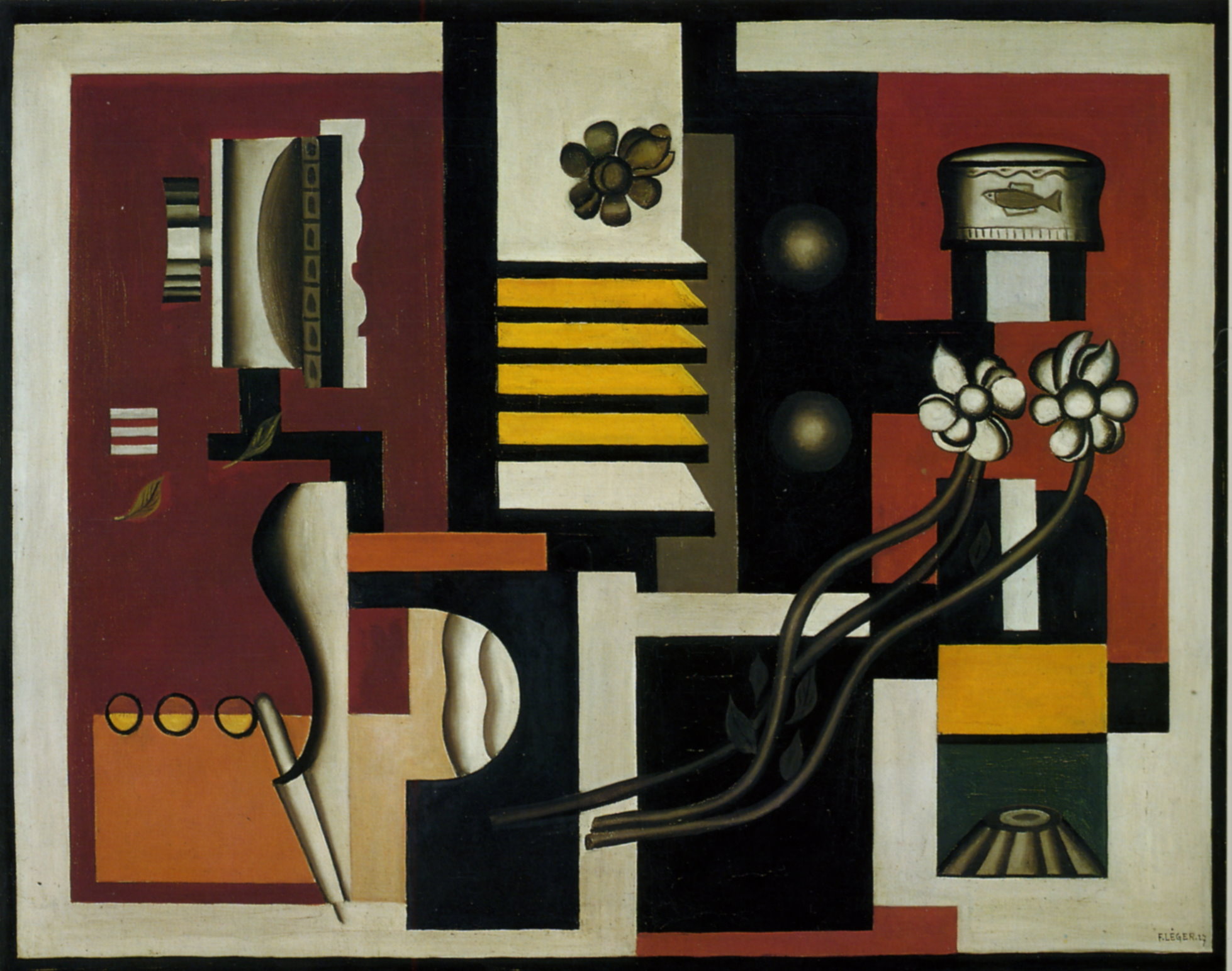 Still life (1927) - Fernand Léger Tablo