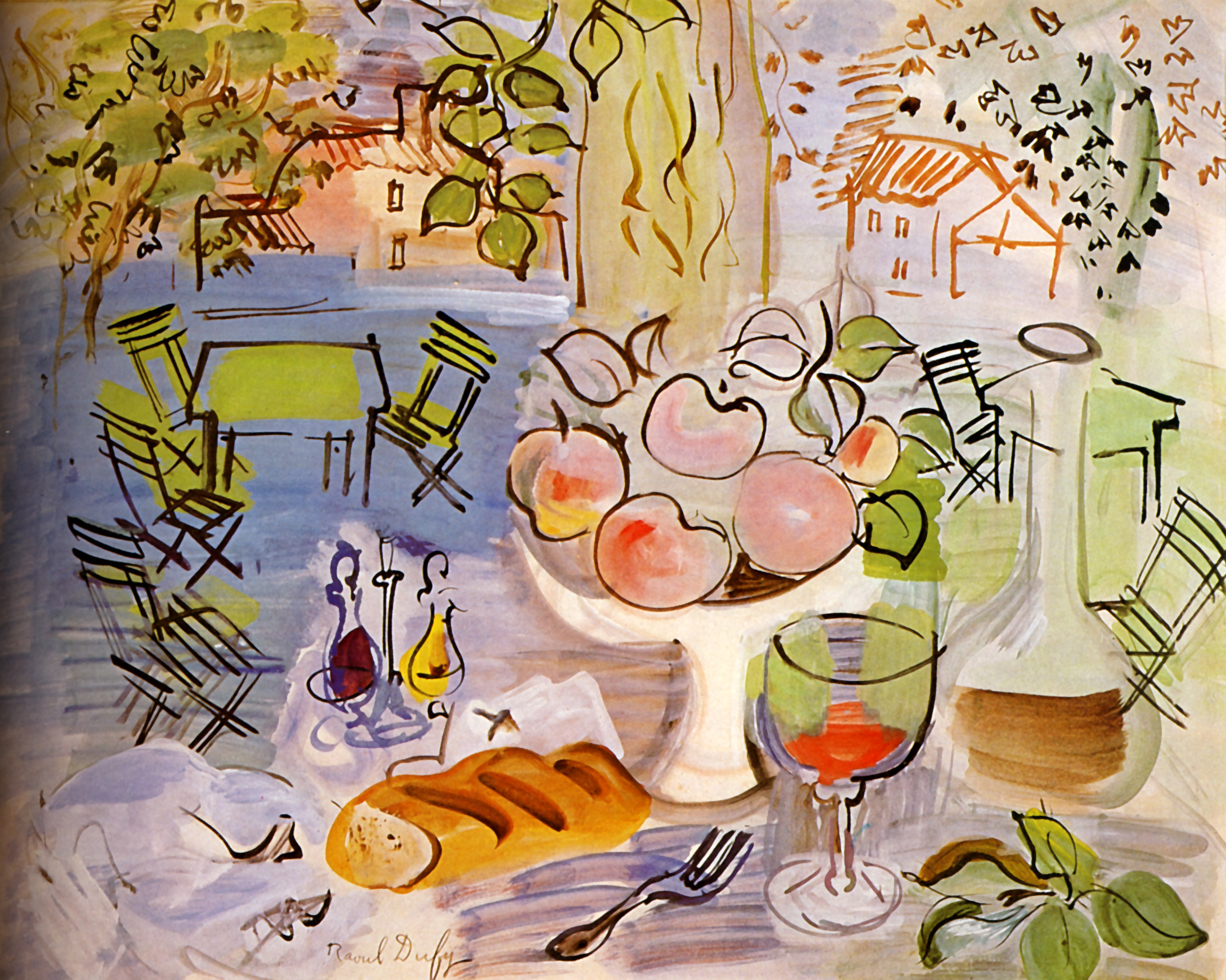 Still life (1928) - Raoul Dufy Tablo