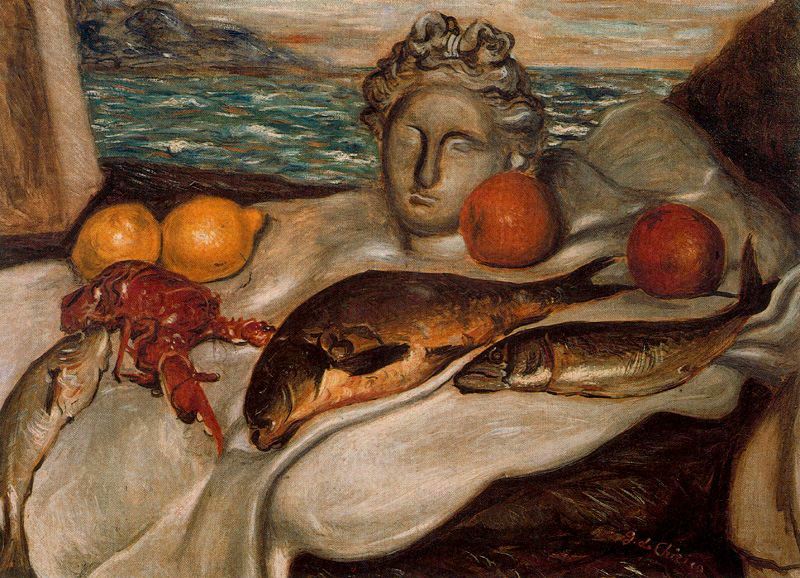 Still life (1929) – Giorgio de Chirico Tablo