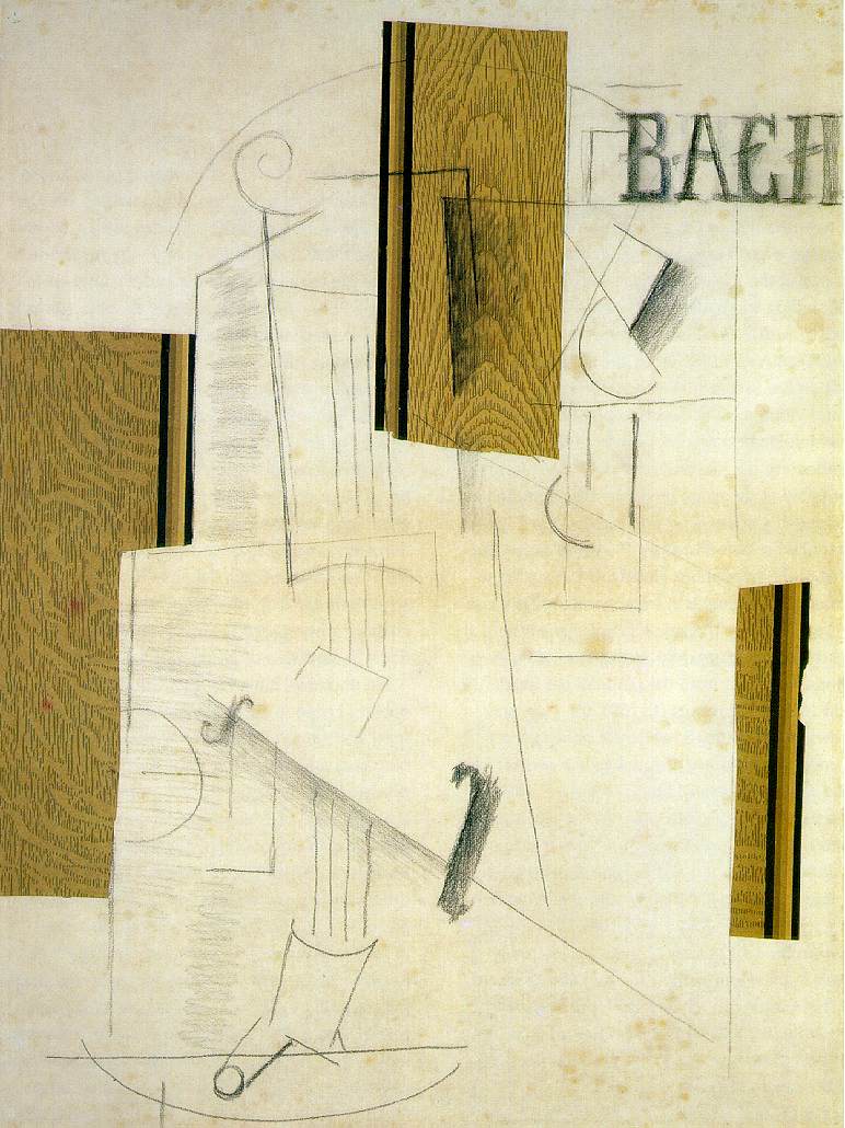 Still life BACH (1912) - Georges Braque Tablo