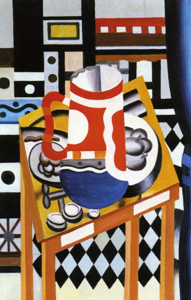 Still life in the tankard final state (1921) - Fernand Léger Tablo