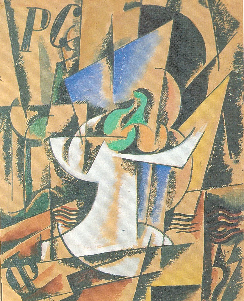 Still life with Compote (1920) - Lyubov Popova Tablo