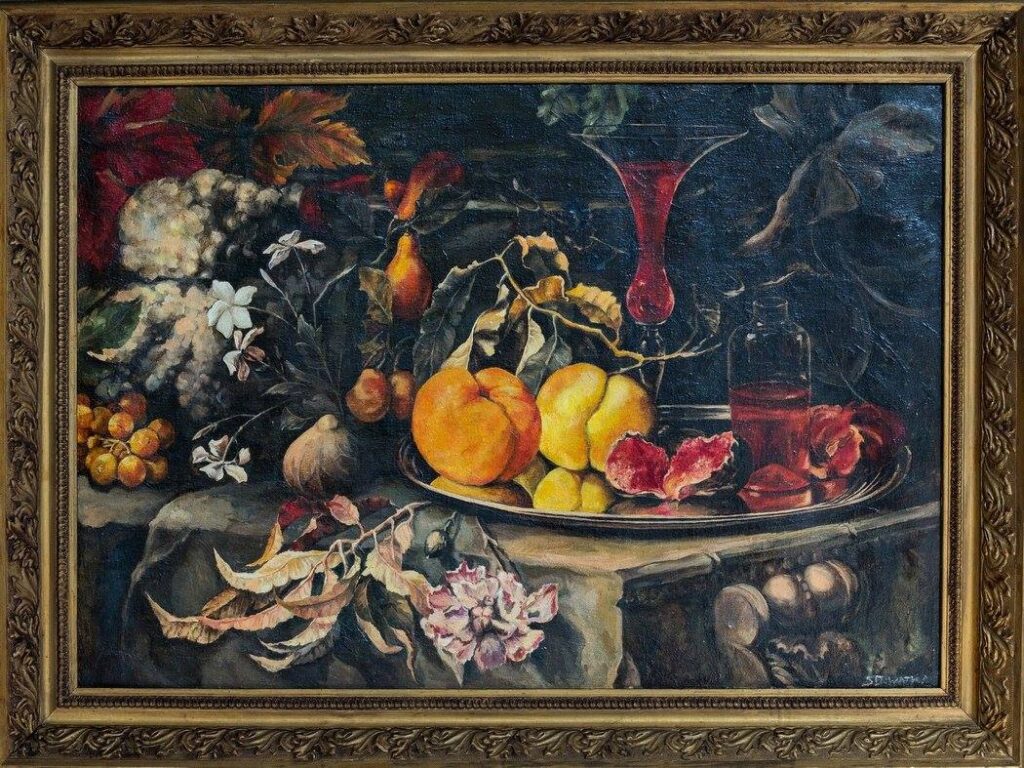 Still life with a glass - Małgorzata Serwatka Tablo