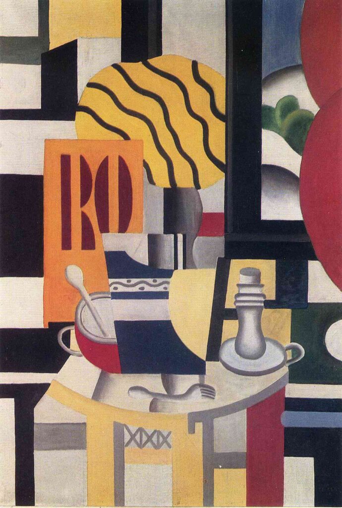 Still life with candle - Fernand Léger Tablo