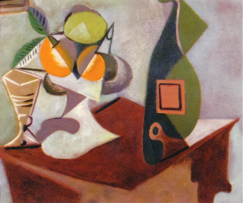 Still life with lemon and oranges (1936) - Pablo Picasso Tablo