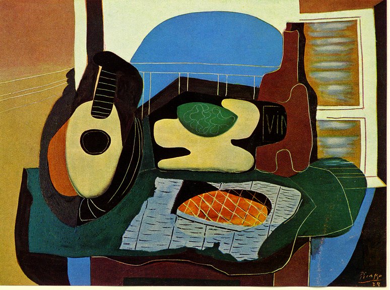 Still life with stone (1924) - Pablo Picasso Tablo