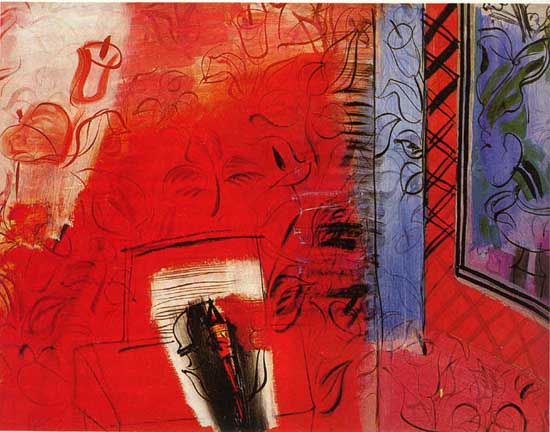 Still life with violin Hommage to Bach (1952) - Raoul Dufy Tablo