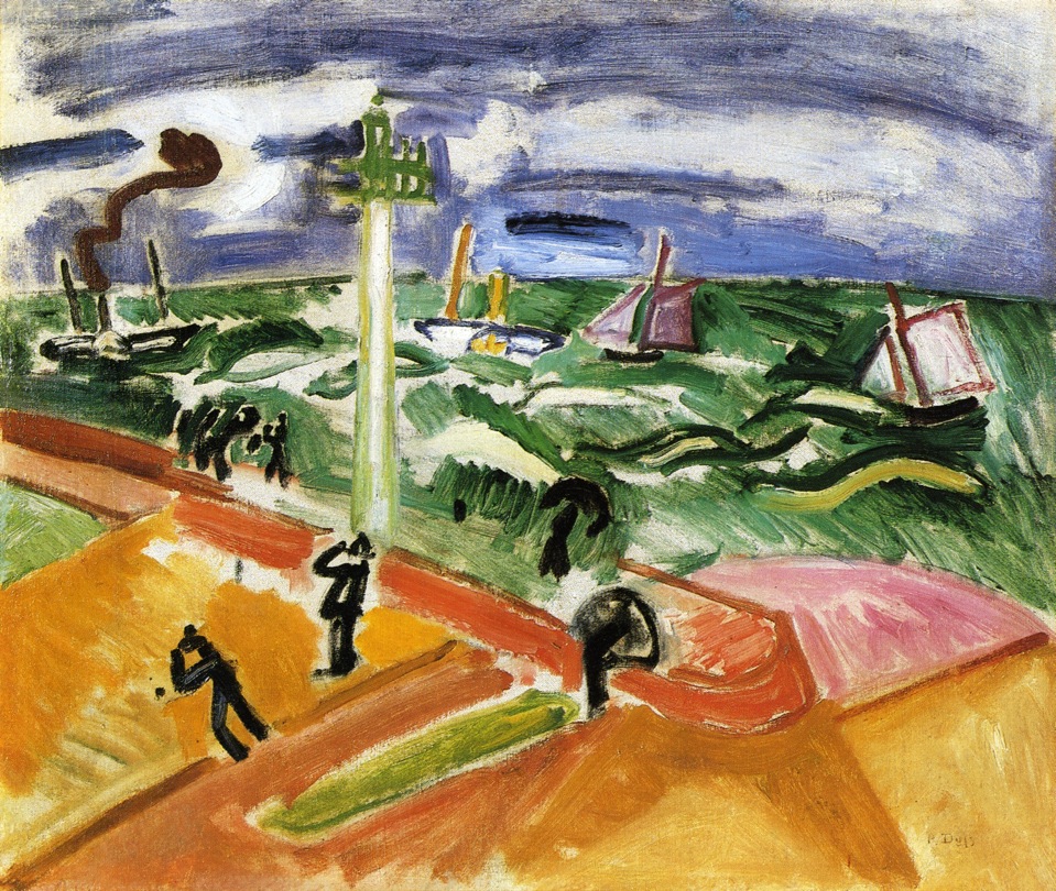 Storm at Sainte Adresse (1909) - Raoul Dufy Tablo