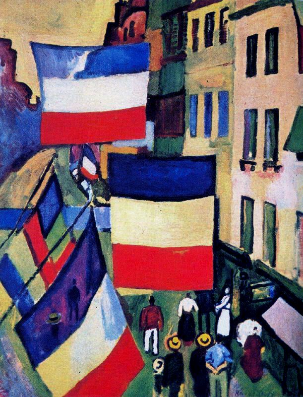 Street Decked with Flags (1906) - Raoul Dufy Tablo