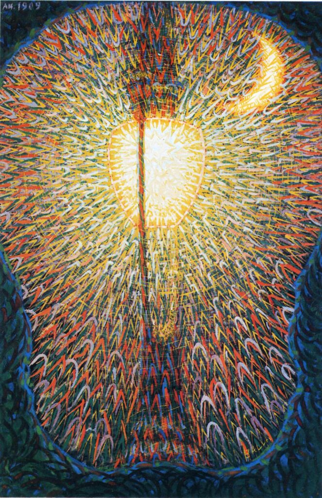 Street Light (1909) - Giacomo Balla Tablo