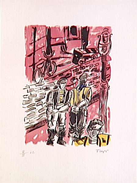 Street of Dantzig - Fernand Léger Tablo