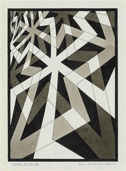Studie zu Opus 39 (1951) – Hans Hinterreiter Tablo