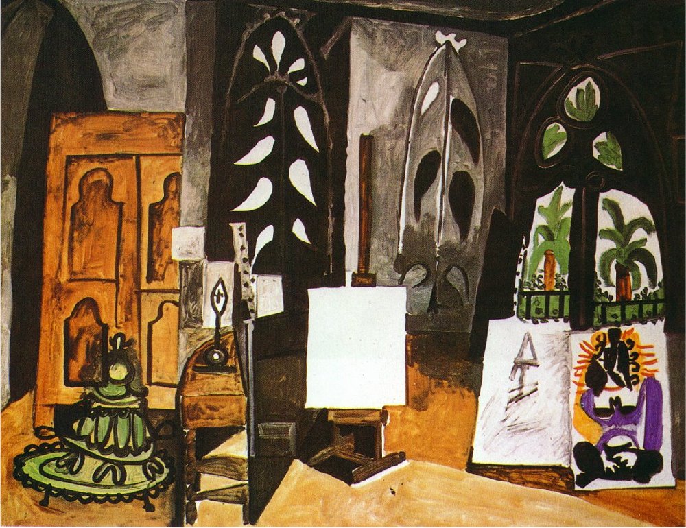 Studio of 'California in Cannes (1956) - Pablo Picasso Tablo