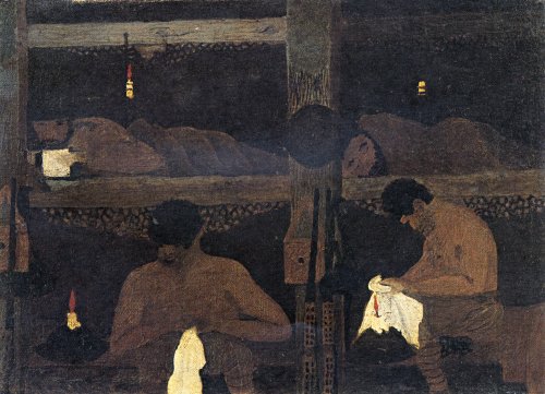 Study For The Barracks (1945) – Horace Pippin Tablo