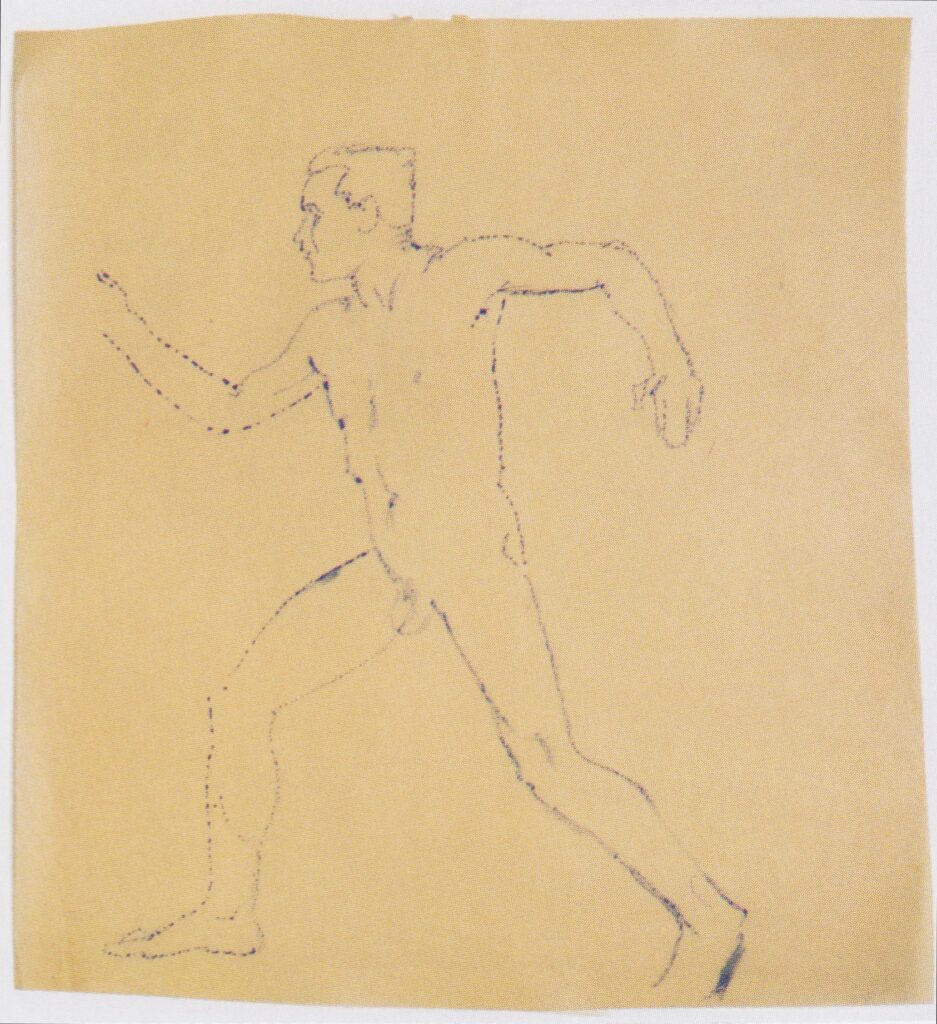 Study for The Wanderer (1914) – Koloman Moser Tablo