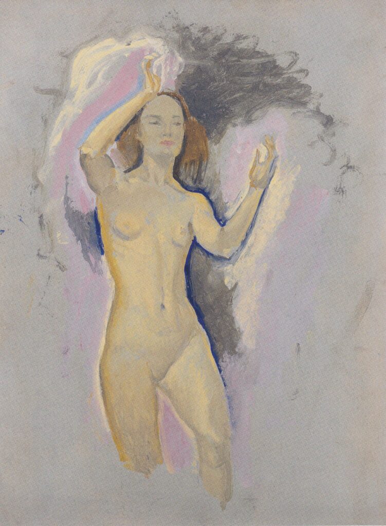 Study for Venus in the Grotto (1914) - Koloman Moser Tablo