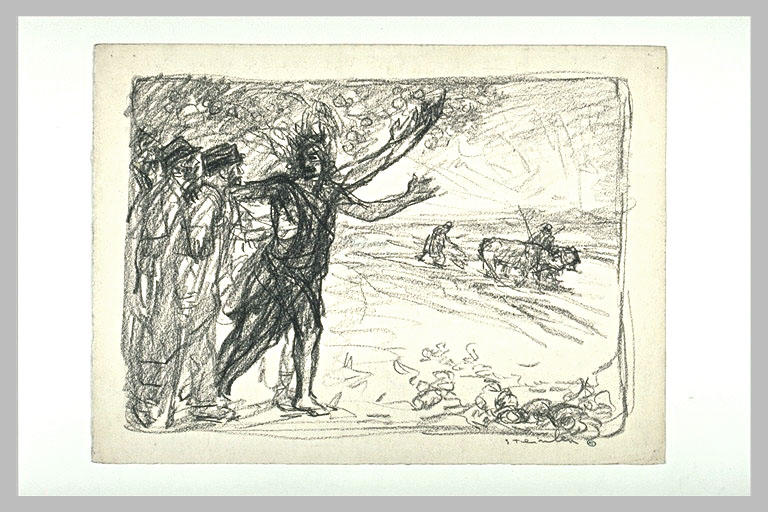 Study for WWI litho – Théophile Steinlen Tablo