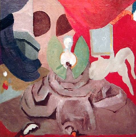 Study for Woman in Purple - Morgan Russell Tablo