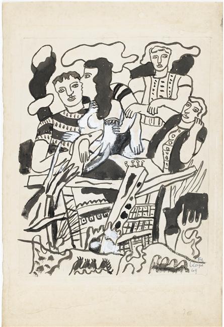 Study for the Circus (1949) - Fernand Léger Tablo