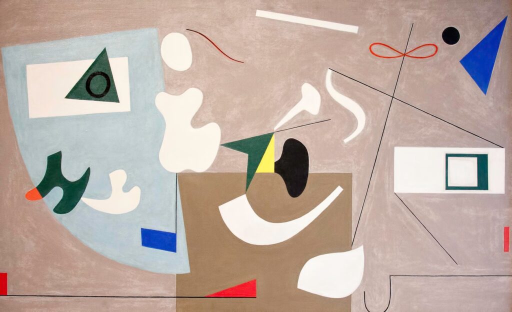 Study for the Hall of Medical Sciences mural at the 1939 World's Fair in New York (1938) - Ilya Bolotowsky Tablo