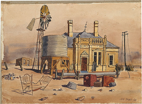 Study for the Painting 'Wasteland II' (1945) - Jeffrey Smart Tablo