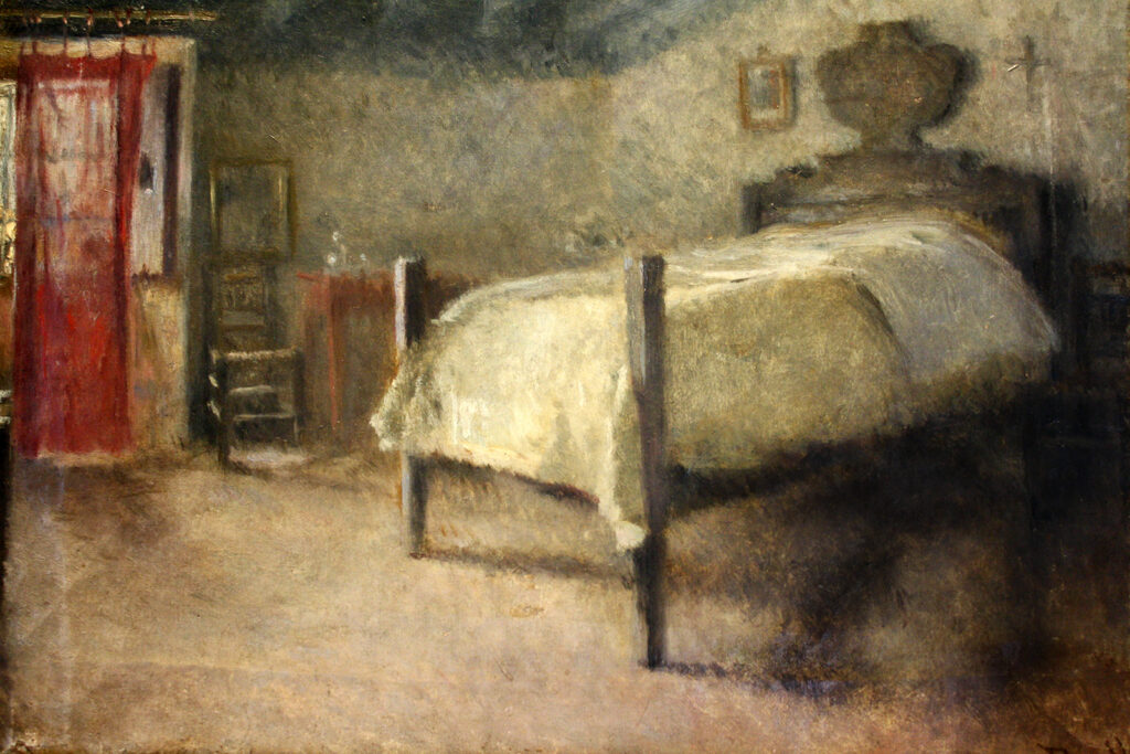 Study for the Viatic (1895) - Joan Brull Tablo