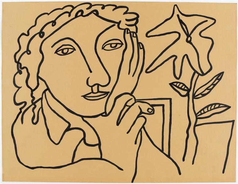 Study of Women at the plant - Fernand Léger Tablo