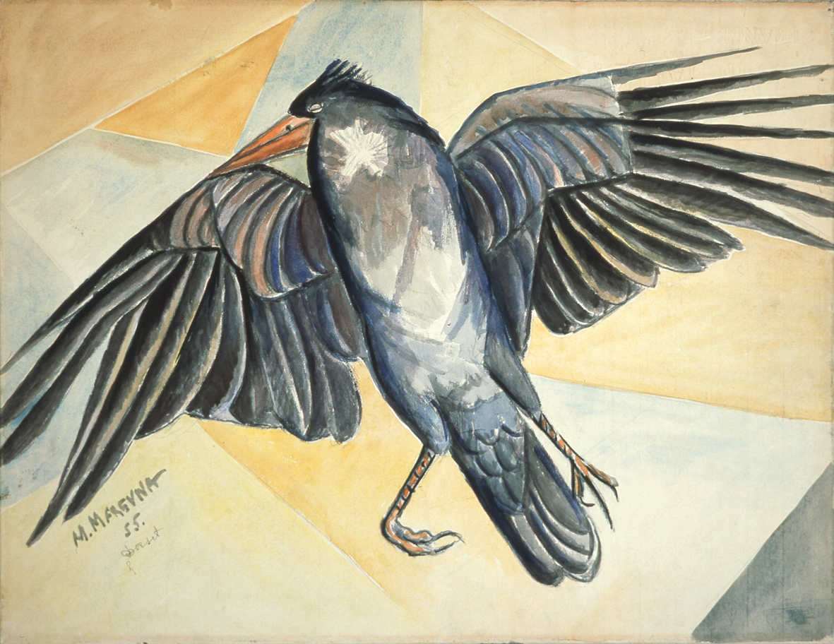 Study of a Dead Crow (1955) - Marevna (Marie Vorobieff) Tablo