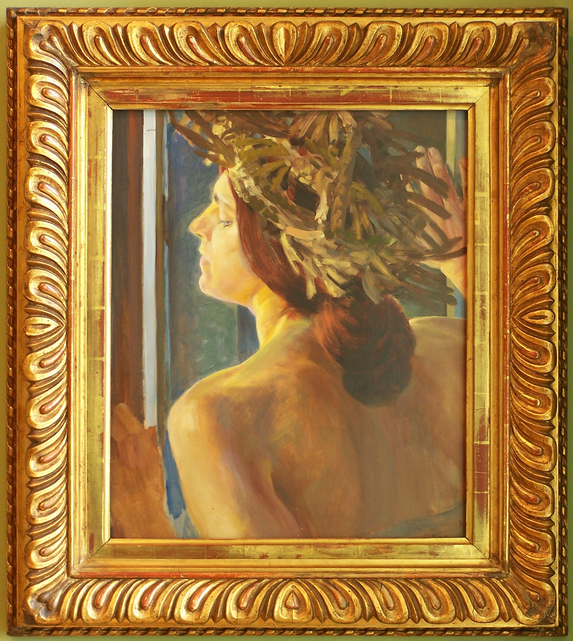Study of a woman by the window - Jacek Malczewski Tablo