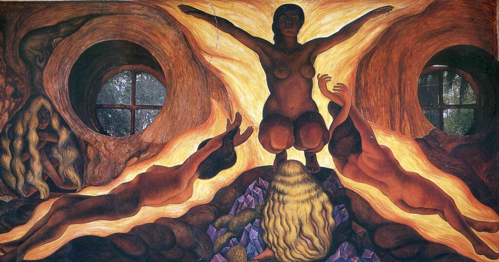 Subterranean Forces (1926) – Diego Rivera Tablo