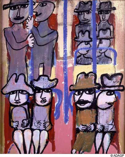 Subway (1943) – Jean Dubuffet Tablo