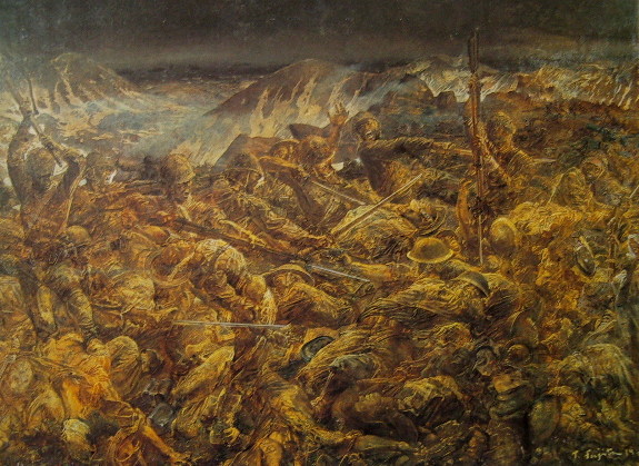 Suicidal Attu Island (1943) – Tsuguharu Foujita Tablo