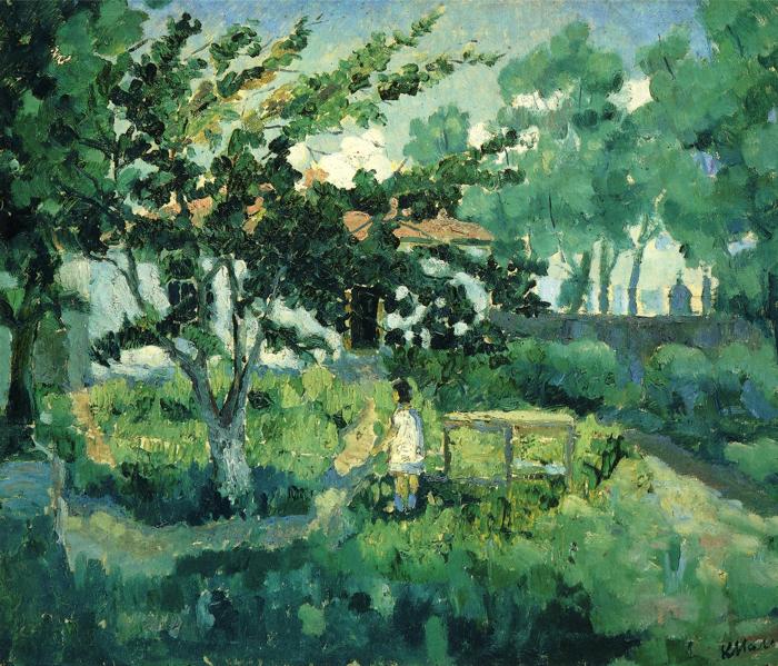 Summer Landscape - Kazimir Malevich Tablo