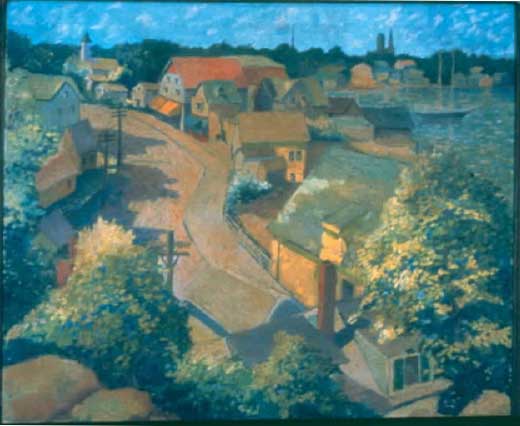 Summer Morning, Gloucester – Allan Randall Freelon Tablo