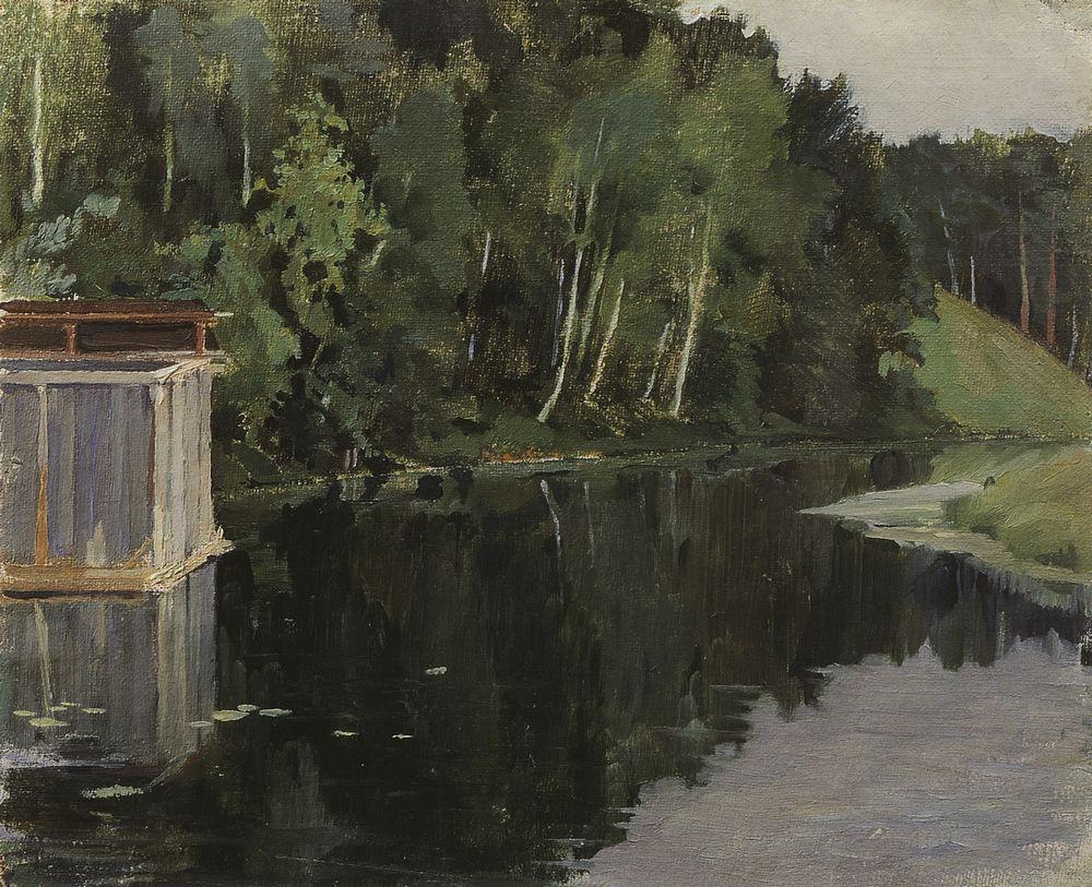 Summer Twilight. Pond (1897) – Konstantin Somov Tablo